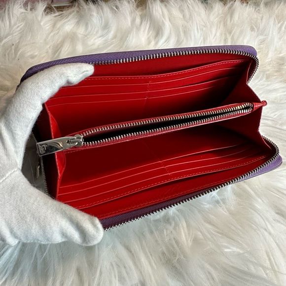 Rare Christian Louboutin Spike studds Round zipper long wallet - Picture 11 of 17